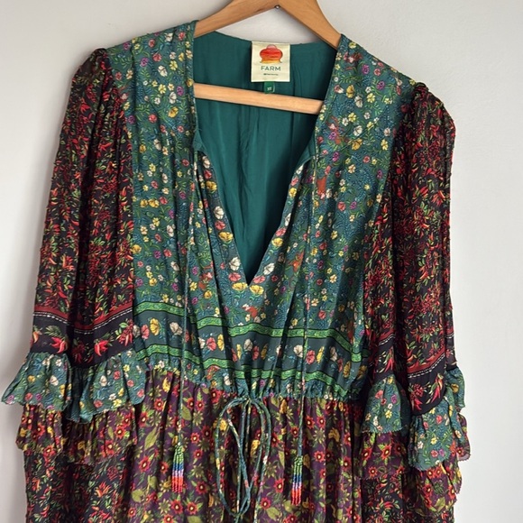 FARM RIO Mix Mini Prints Mini Dress XS - Picture 6 of 15